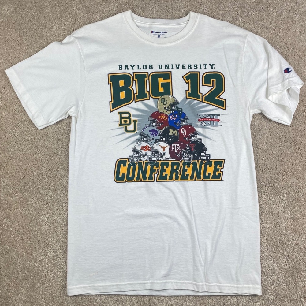 Champion Baylor University Big 12 Conference Football Graphic T-Shirt Mens M